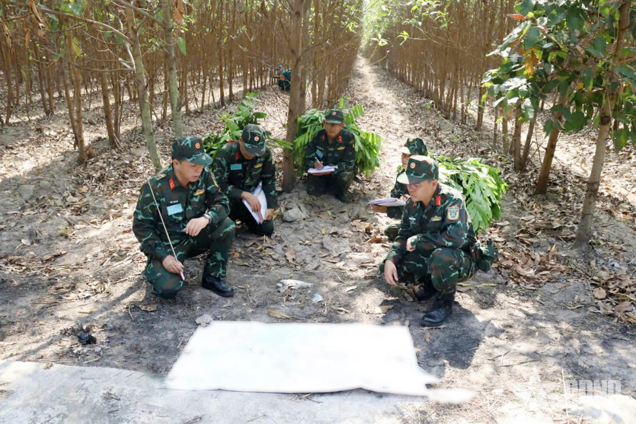 Ban chỉ huy Phòng thủ khu vực 1 - Long Thành luyện tập chuyển trạng thái sẵn sàng chiến đấu

